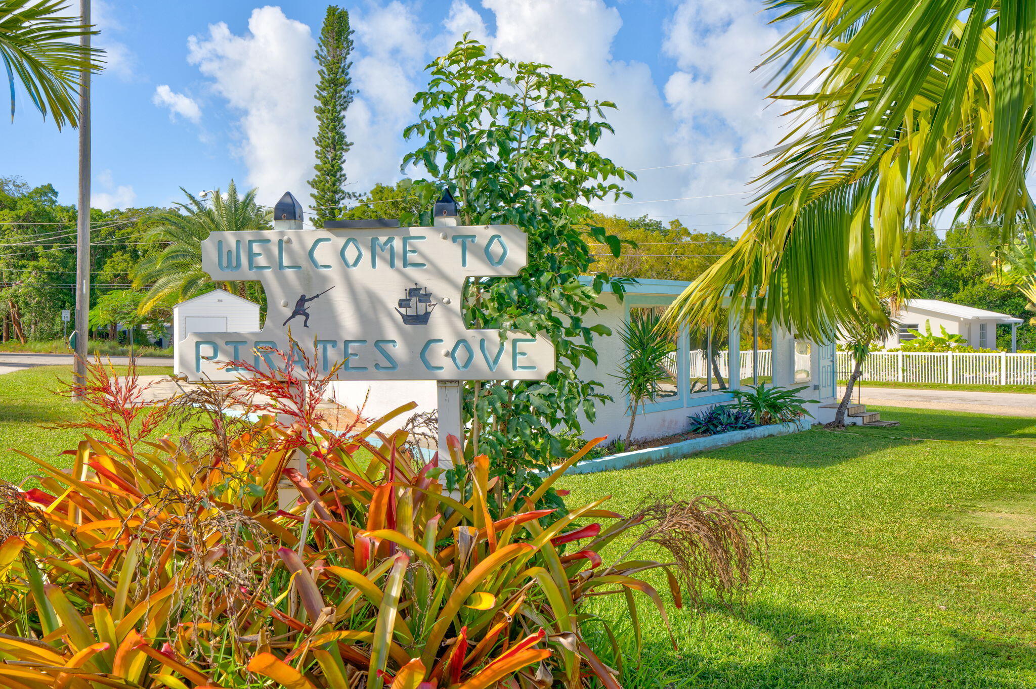 40 Pirates Drive Key Largo, FL 33037 - Photo 28 of 35 a view of a yard with plants and palm trees