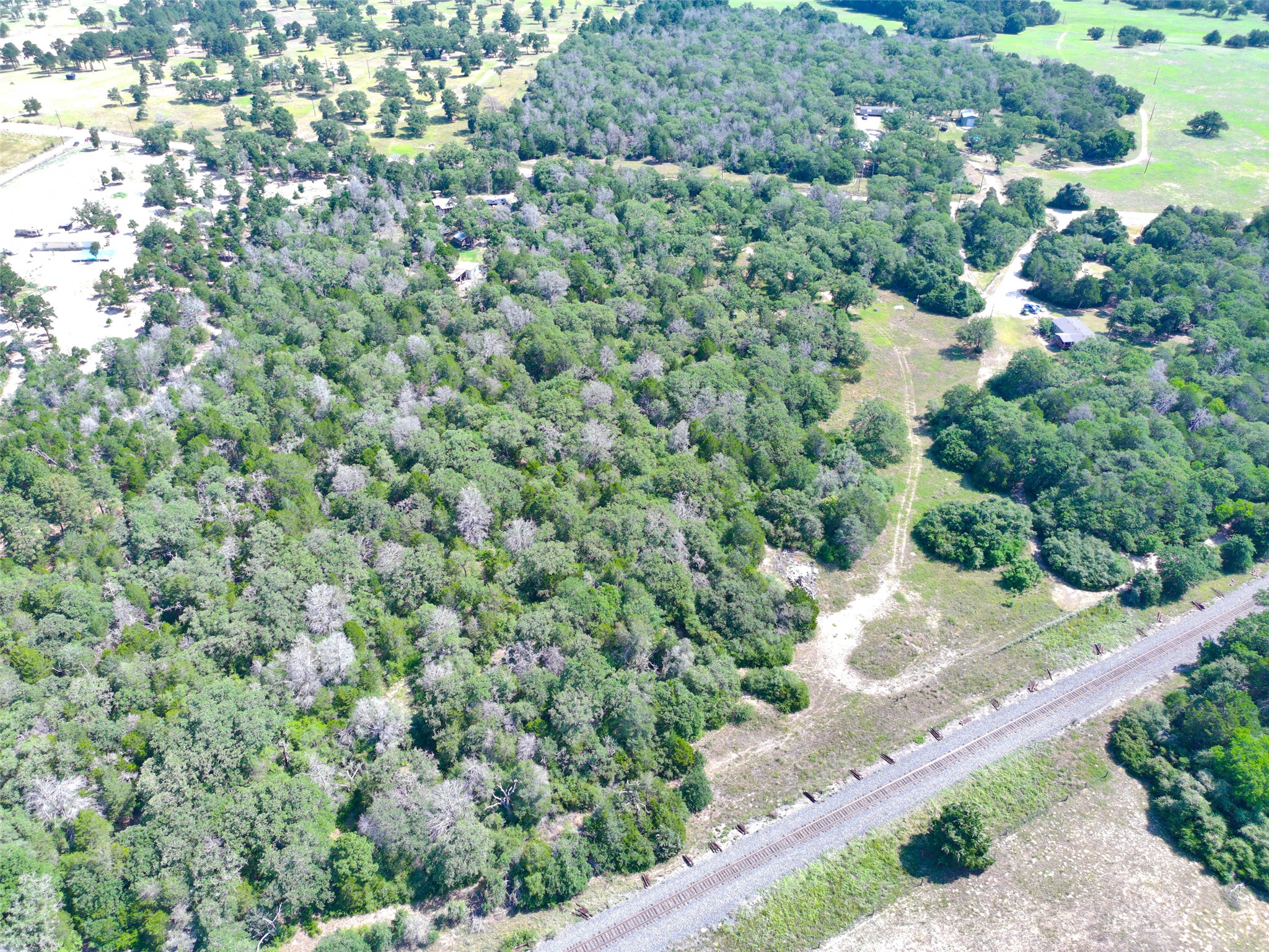 277 Meuth Cemetery Road Red Rock, TX 78662 - Photo 11 of 19 A vast expanse of natural woodland offers a secluded and peaceful setting for a future home.