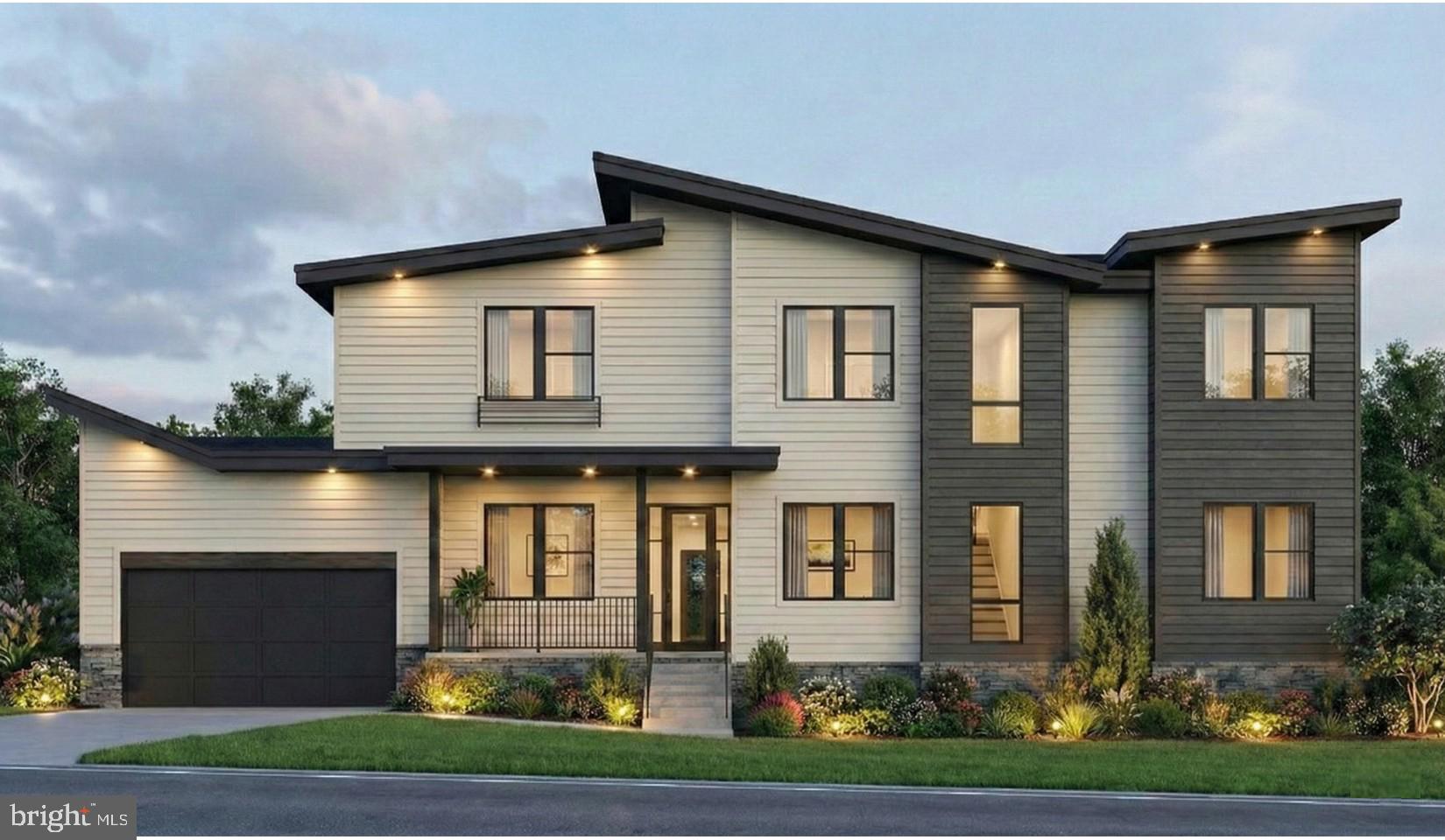 a front view of a house