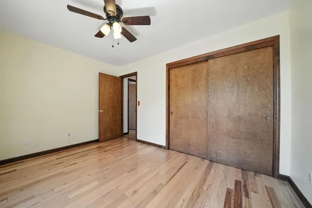 a view of a garage with storage