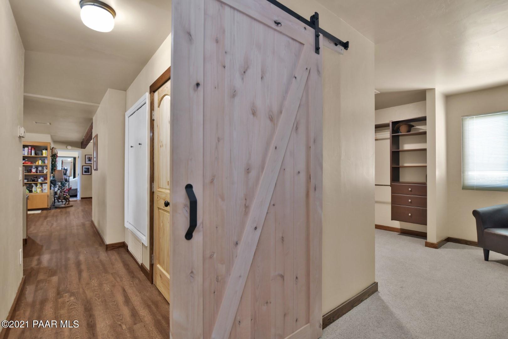 3500 West Runway Road Paulden, AZ 86334 - Photo 21 of 57 Barn door on Master Bedrrom 2