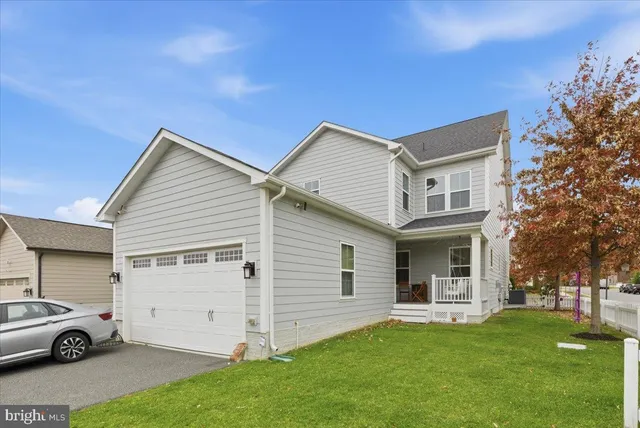 a white building with a outdoor space