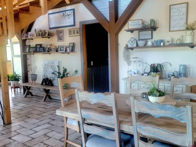 a room with furniture