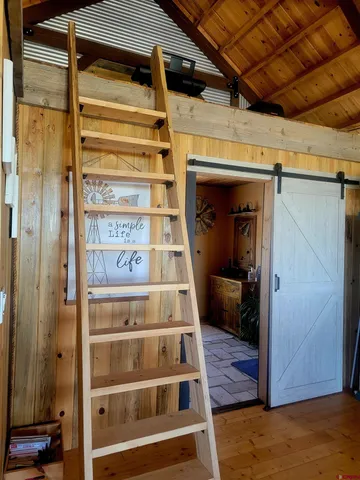 a view of a living room and dining room