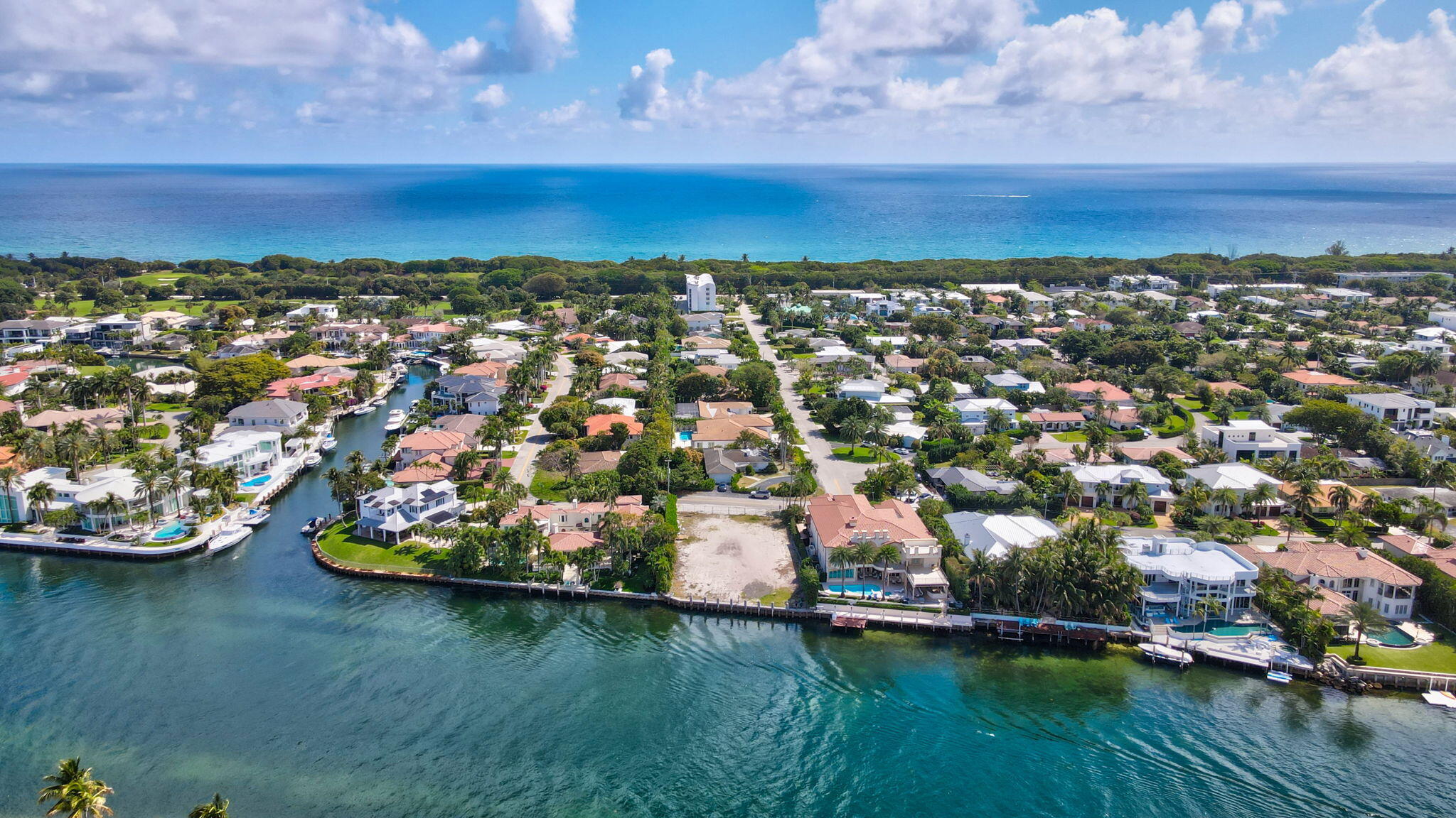 601 Northeast Spanish Trail Boca Raton, FL 33432 - Photo 9 of 16 an aerial view of residential houses with outdoor space