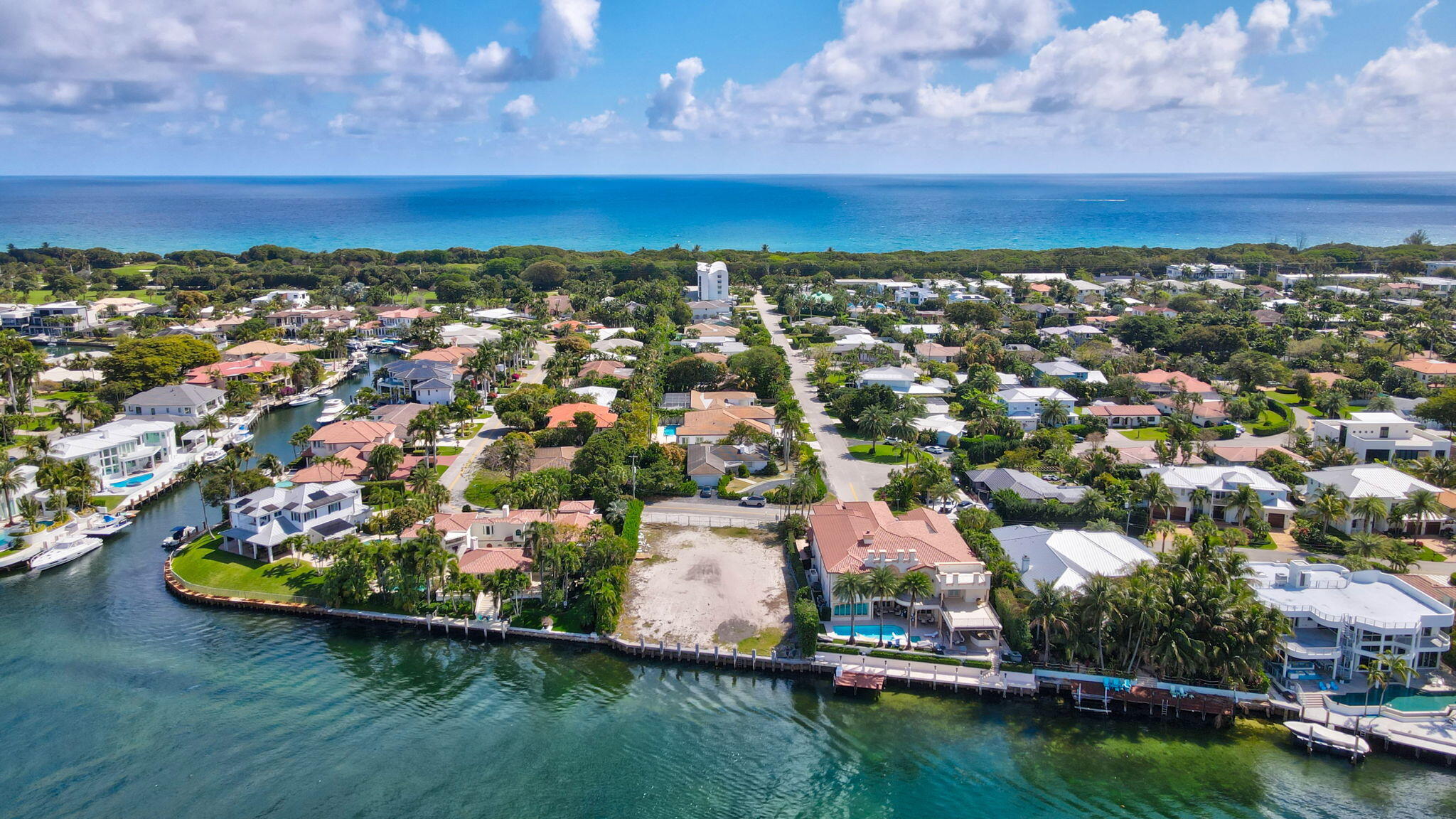 601 Northeast Spanish Trail Boca Raton, FL 33432 - Photo 10 of 16 an aerial view of residential houses with outdoor space and swimming pool