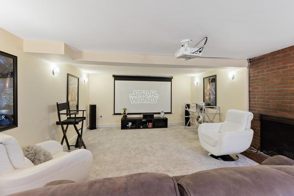 20 Ledgewood Road Weston, MA 02493 - Photo 26 of 34 a living room with furniture and a flat screen tv