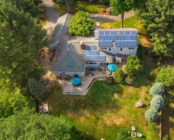 20 Ledgewood Road Weston, MA 02493 - Photo 33 of 34 a aerial view of a house with swimming pool and large trees