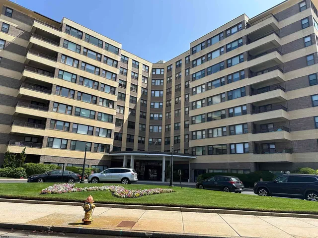 front view of a building with street