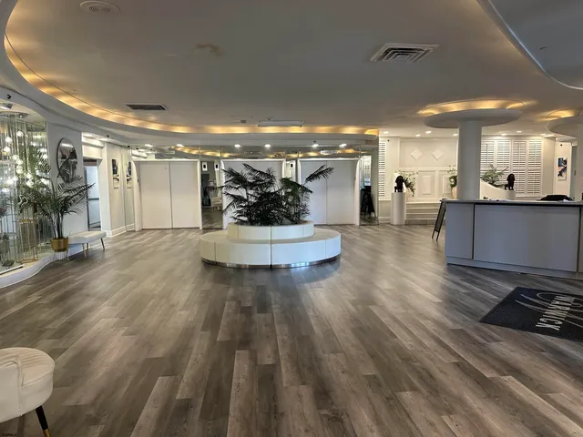 a view of a living room and entryway