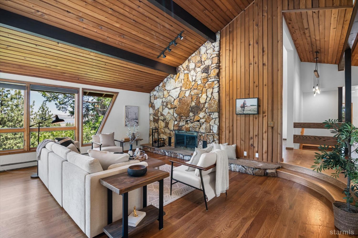 4201 Sandy Circle Carson City, NV 89703 - Photo 11 of 40 a living room with fireplace furniture and a large window