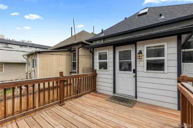 a view of a house with a balcony