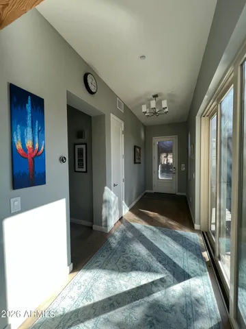 a view of livingroom with furniture and window