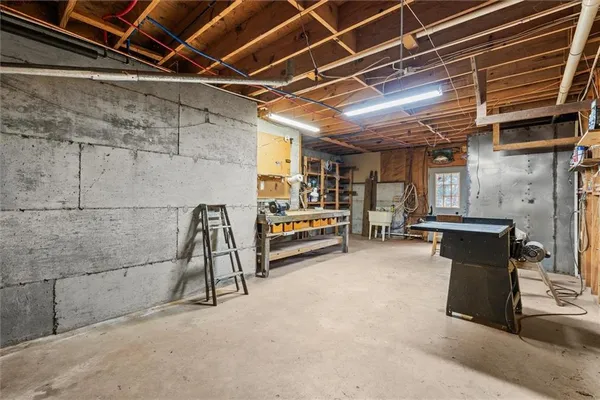 a view of storage and utility room