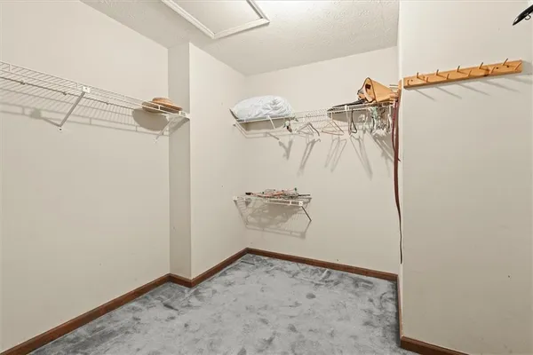 a view of a walk in closet