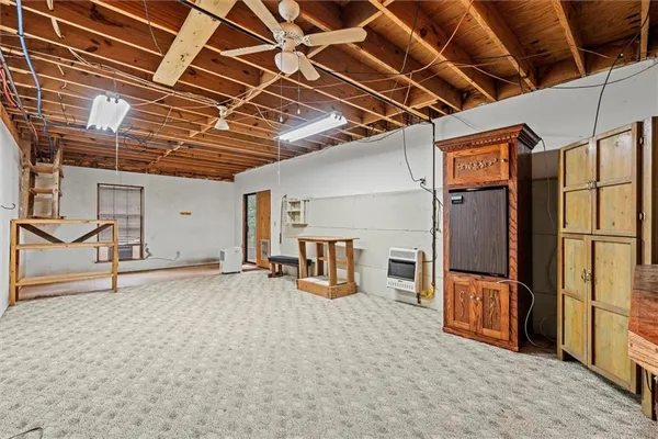 a view of a storage room
