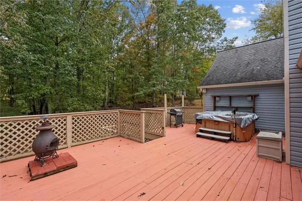 a house view with a seating space