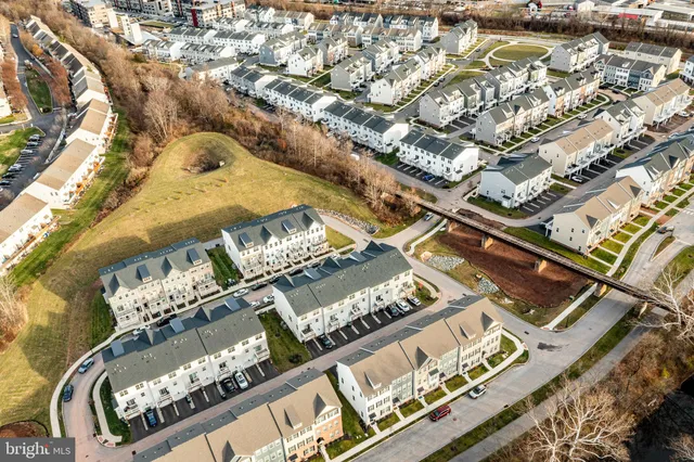 an aerial view of a city