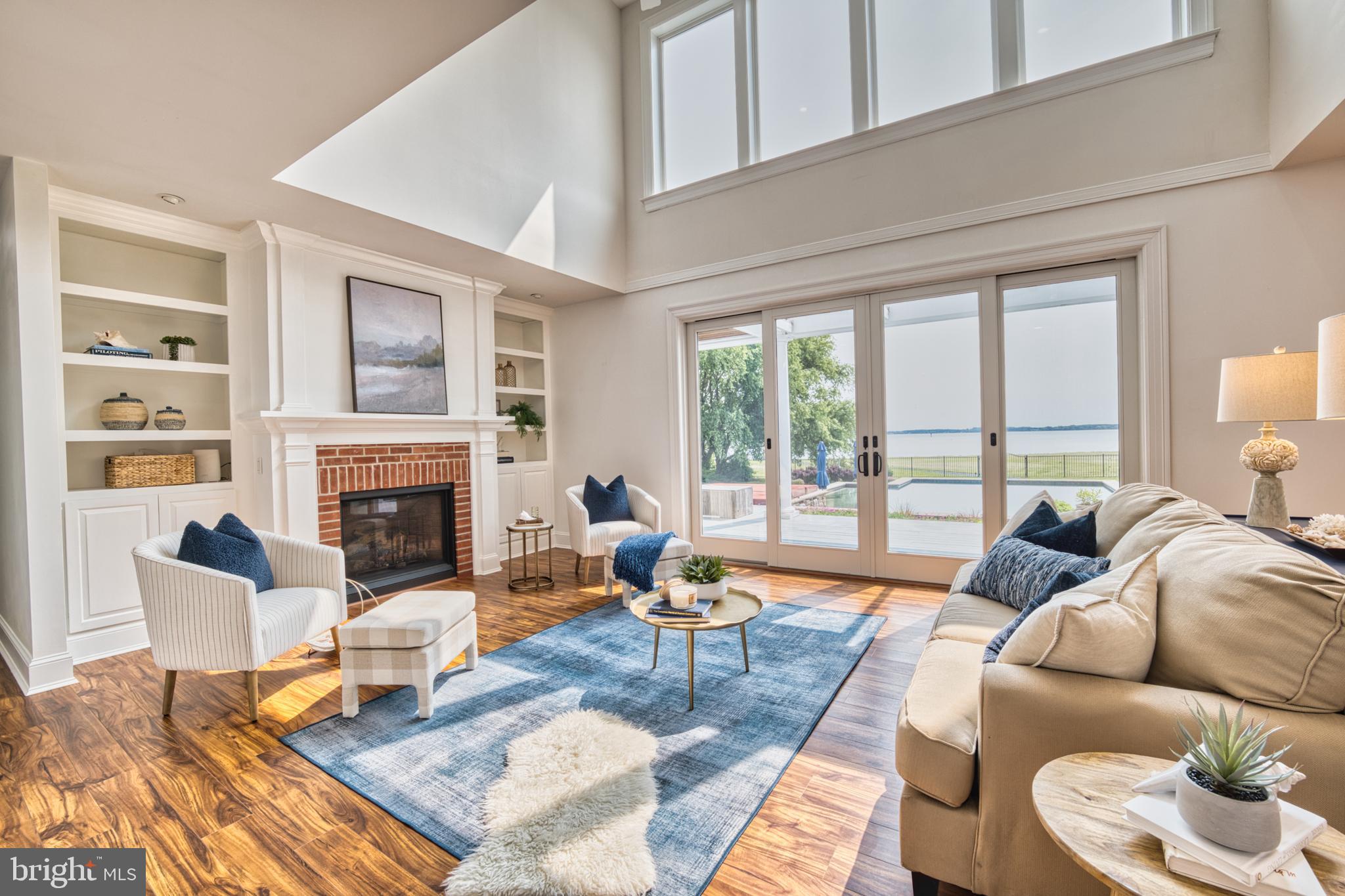 6153 Long Point Road Neavitt, MD 21652 - Photo 14 of 48 Vaulted Ceiling with Gas Fireplace