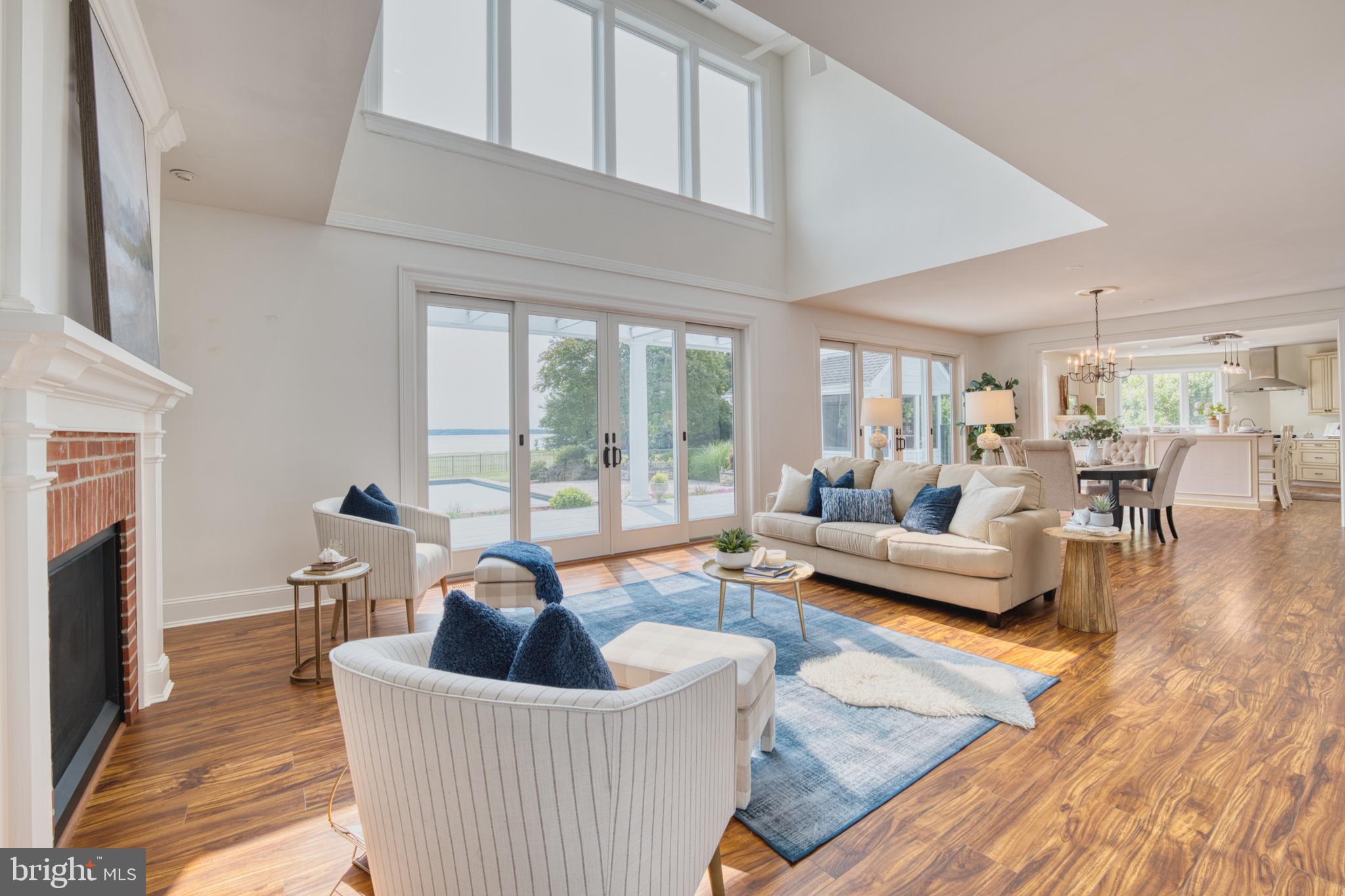 6153 Long Point Road Neavitt, MD 21652 - Photo 15 of 48 Waterfront Living Room Flows to the Pool