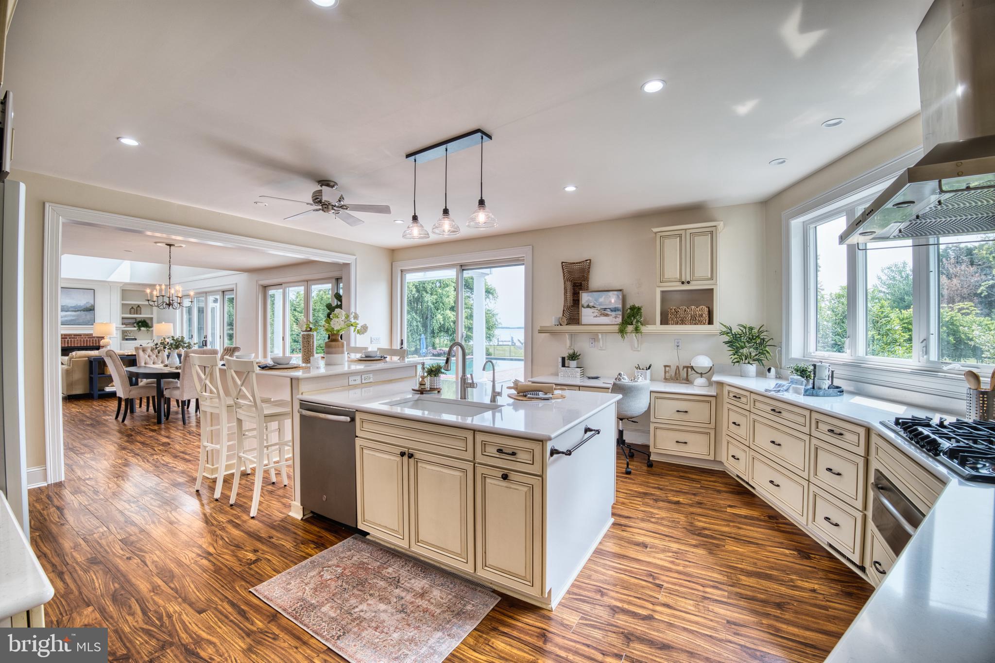 6153 Long Point Road Neavitt, MD 21652 - Photo 10 of 48 Open Kitchen with Water Views
