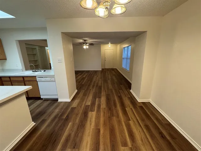 a small space with wooden floor