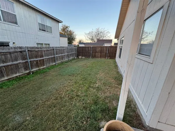 a backyard of a house