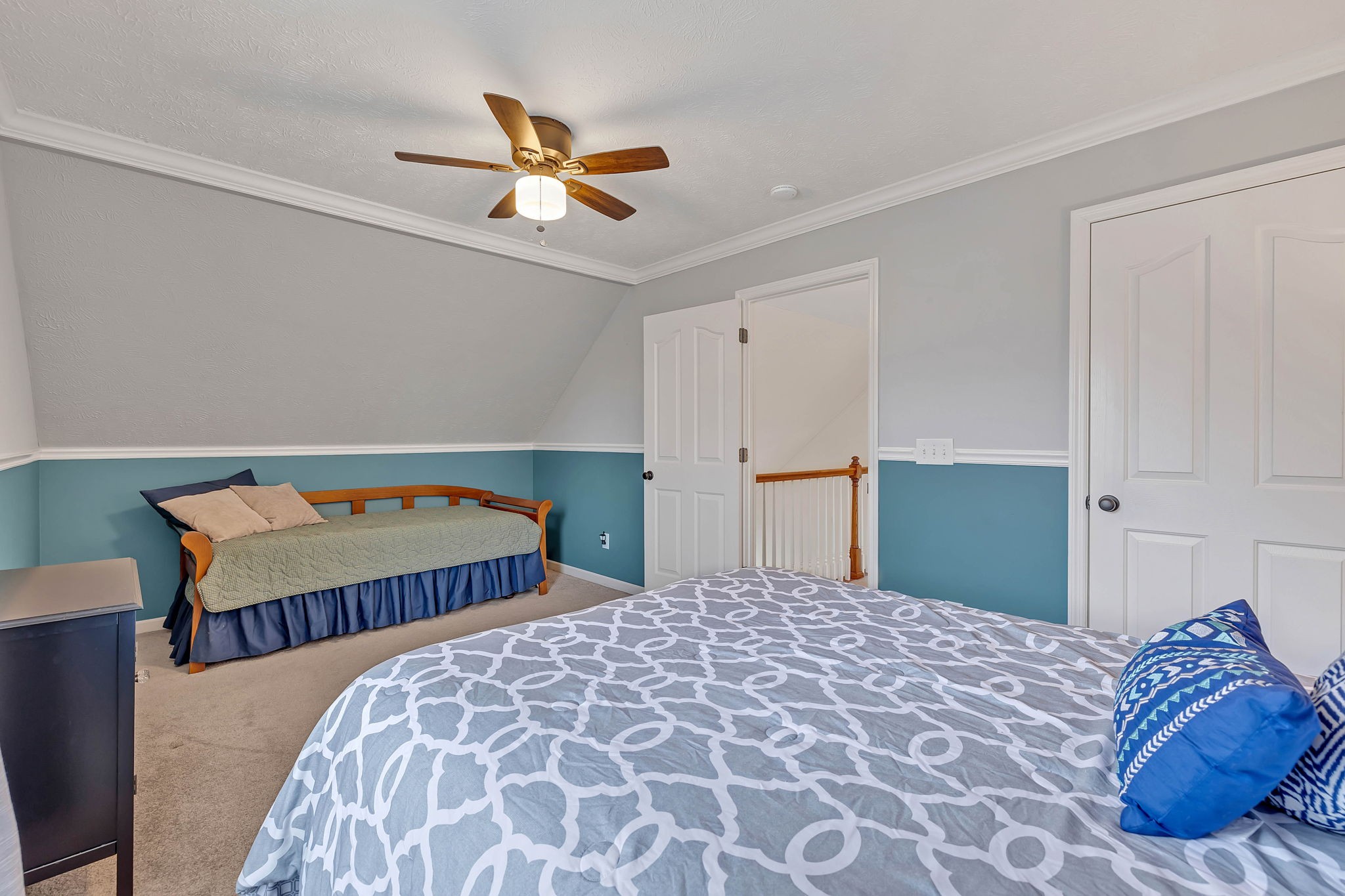 3309 Cornerstone Drive Murfreesboro, TN 37128 - Photo 31 of 43 a bedroom with a bed and a chandelier