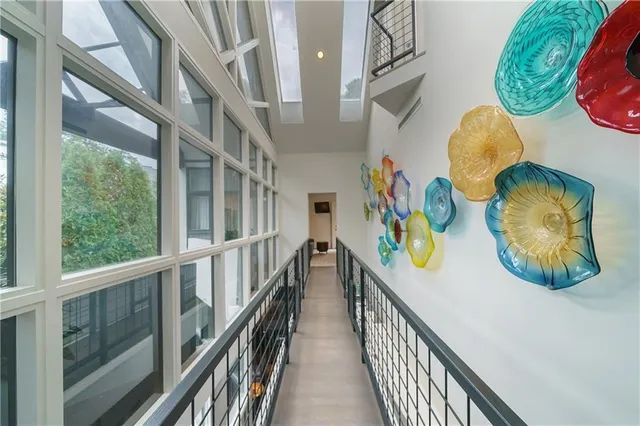 a bathroom with a bathtub and a sink
