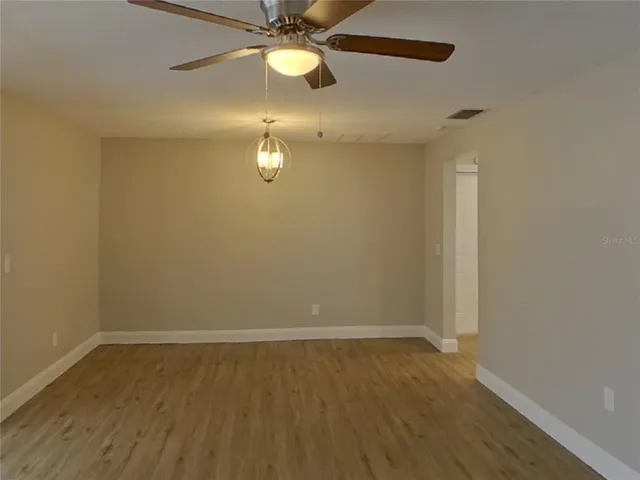 wooden floor in an empty room