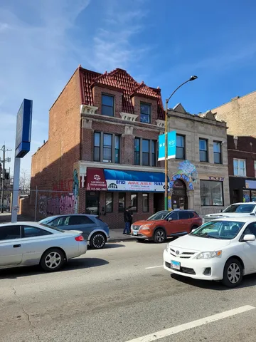 a front view of multi story building