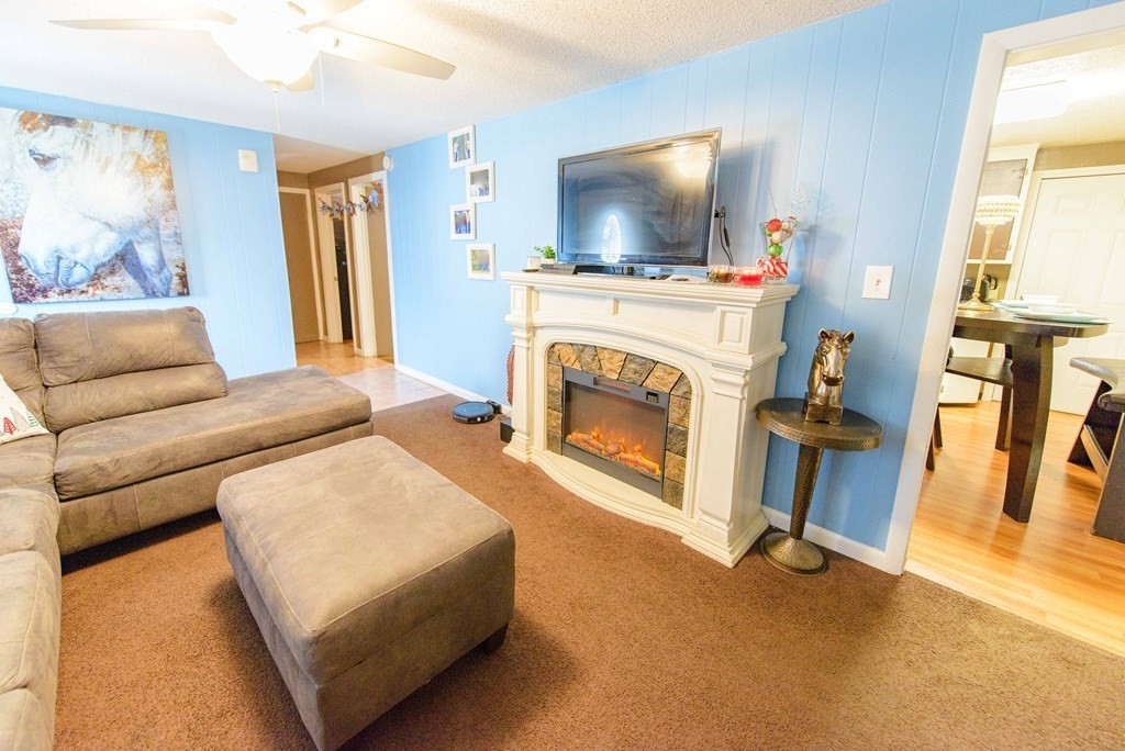 99 Merrill Road Springfield, MA 01119 - Photo 4 of 30 a living room with furniture and a flat screen tv