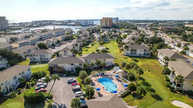 a view of a swimming pool