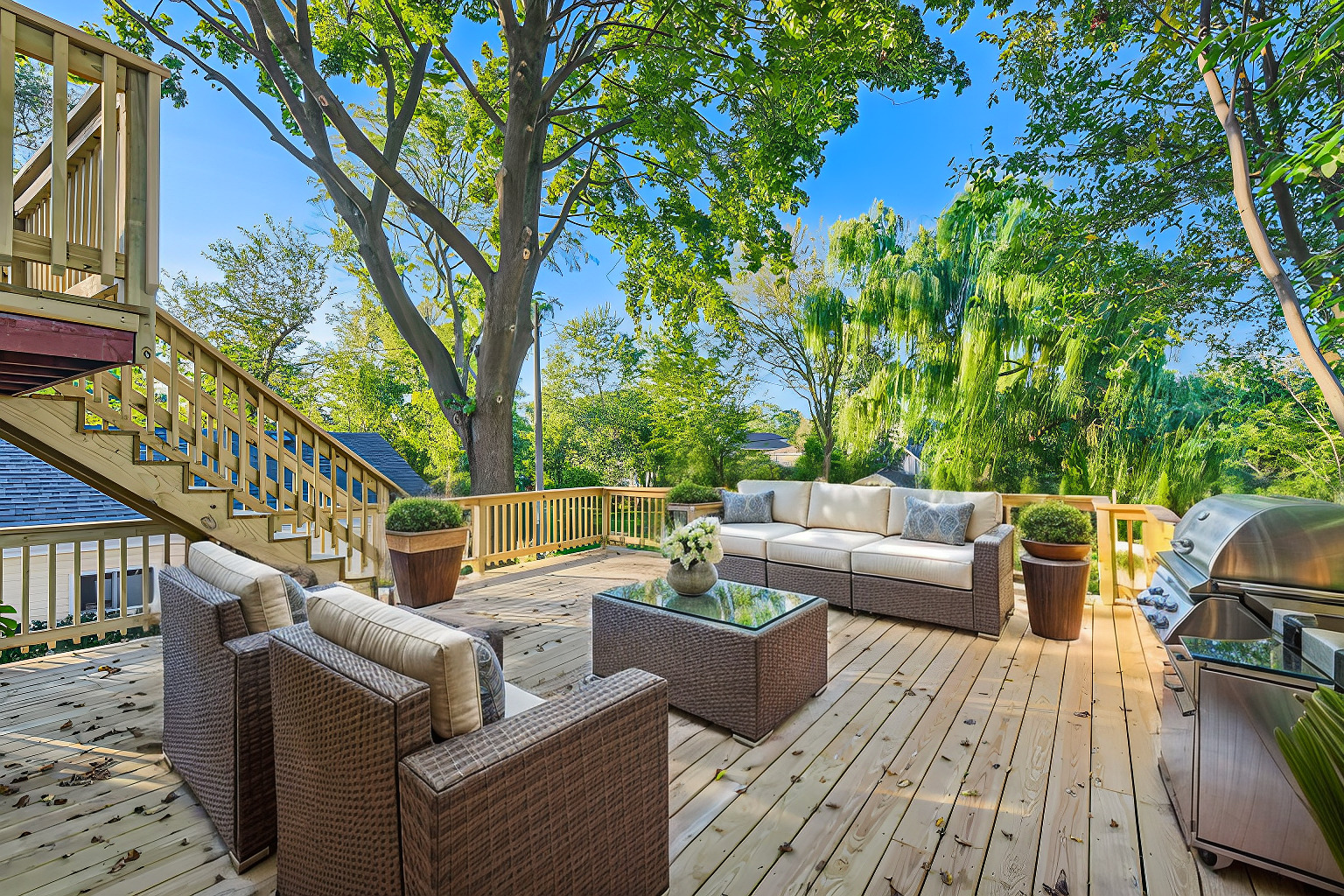 386 Blackhawk Road Riverside, IL 60546 - Photo 36 of 44 a view of deck with patio