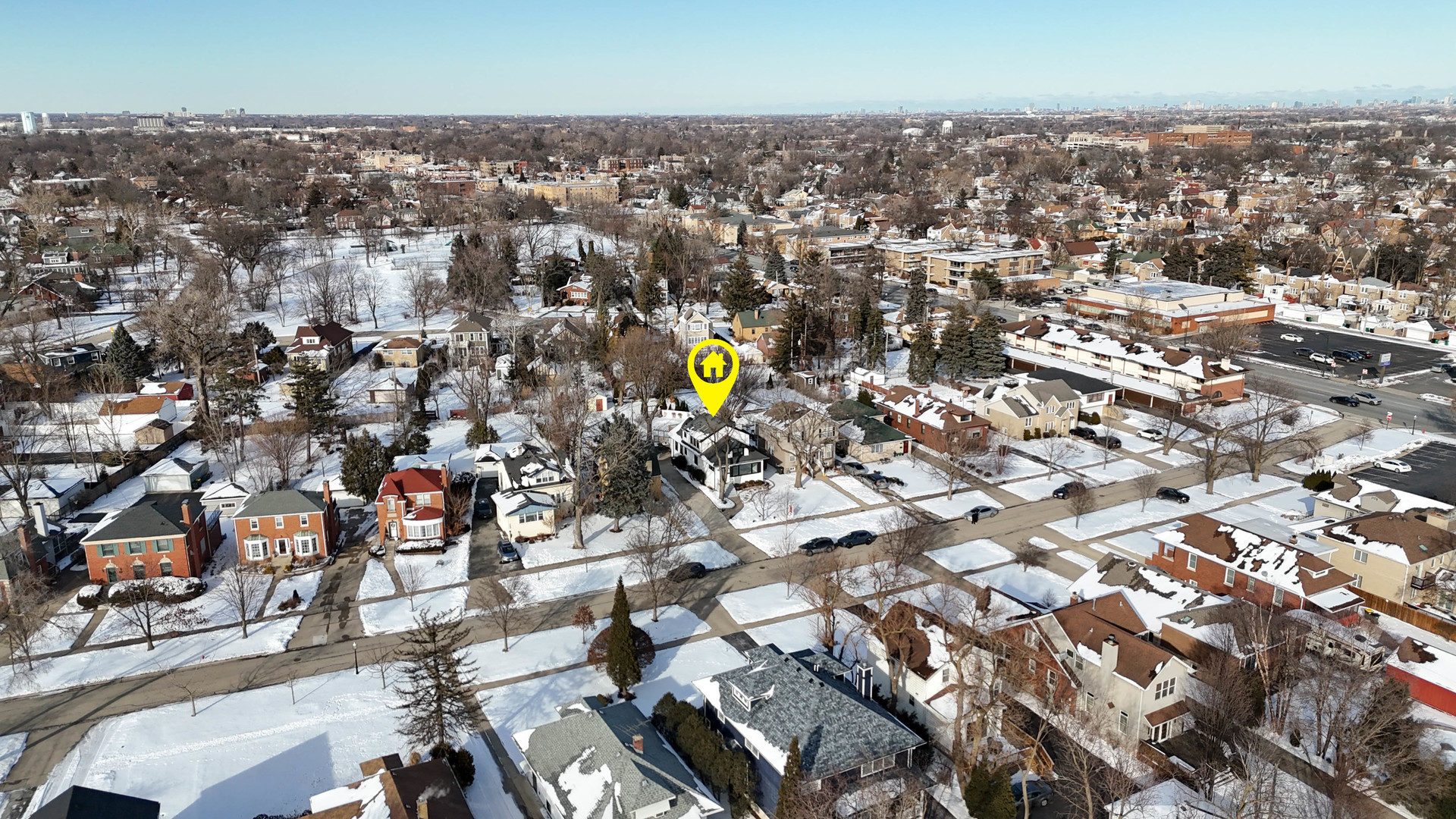 386 Blackhawk Road Riverside, IL 60546 - Photo 42 of 44 an aerial view of residential houses with city view