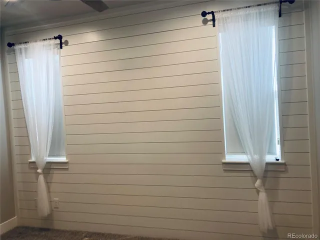 a close view of closet