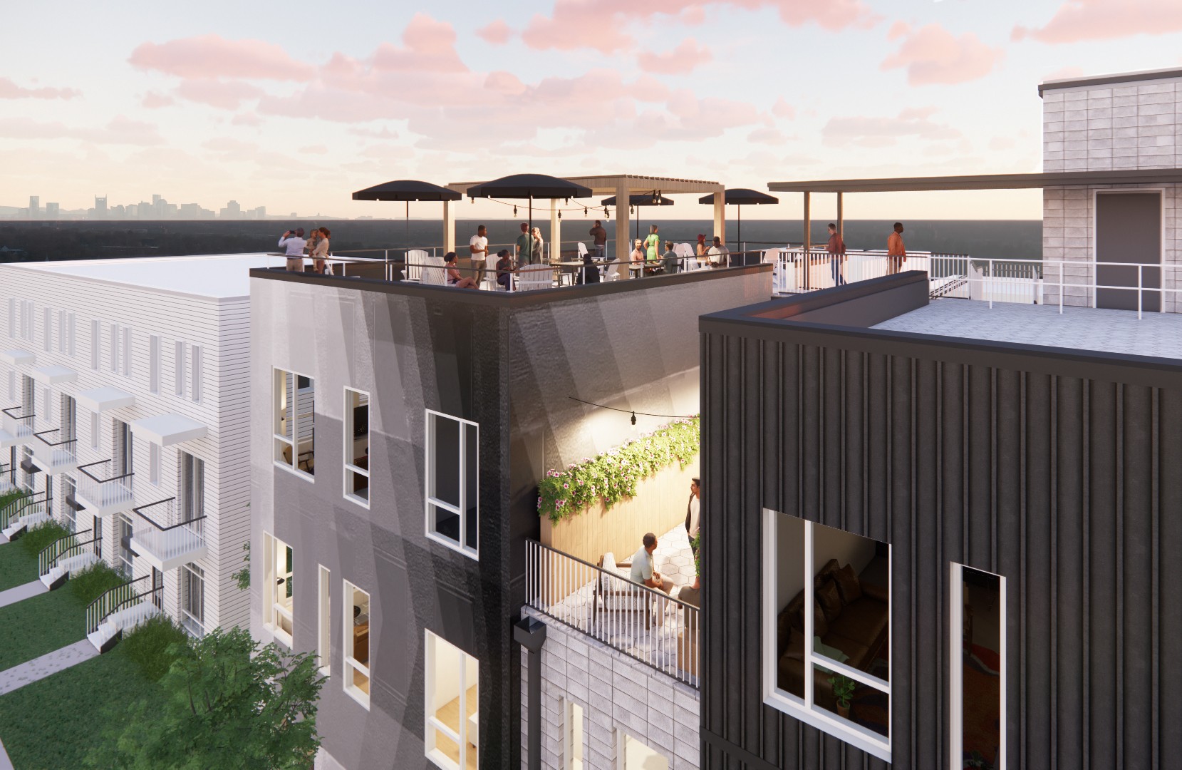 1310 Lischey Avenue, Unit 304 Nashville, TN 37207 - Photo 4 of 4 a view of a buildings from a terrace