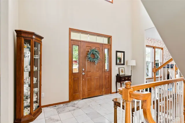 a view of an front door