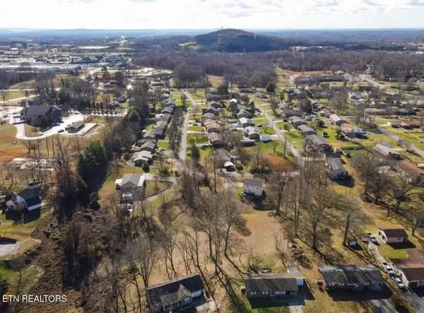an aerial view of a city