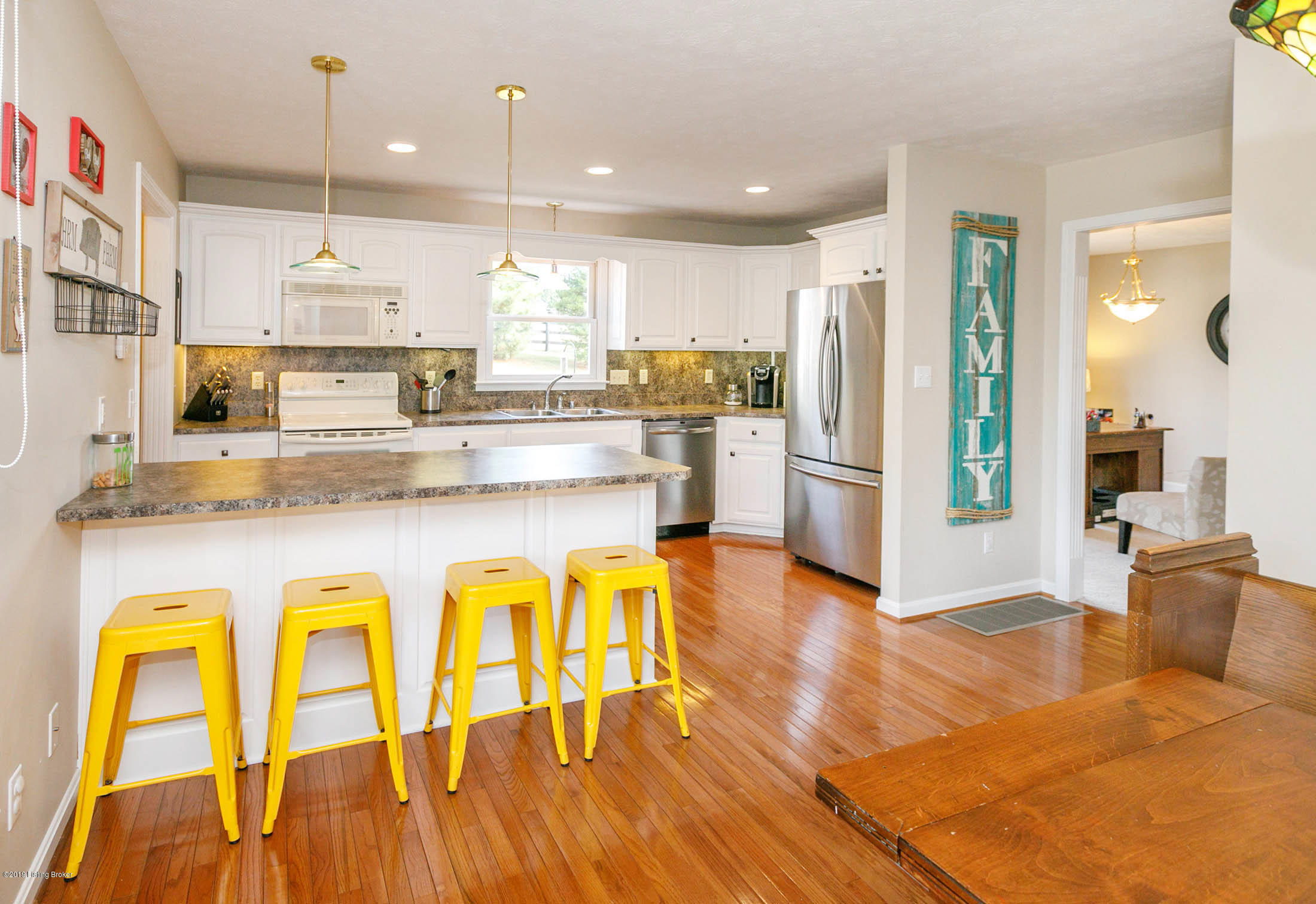 654 Waddy Road Waddy, KY 40076 - Photo 6 of 34 Kitchen with hardwood floors!