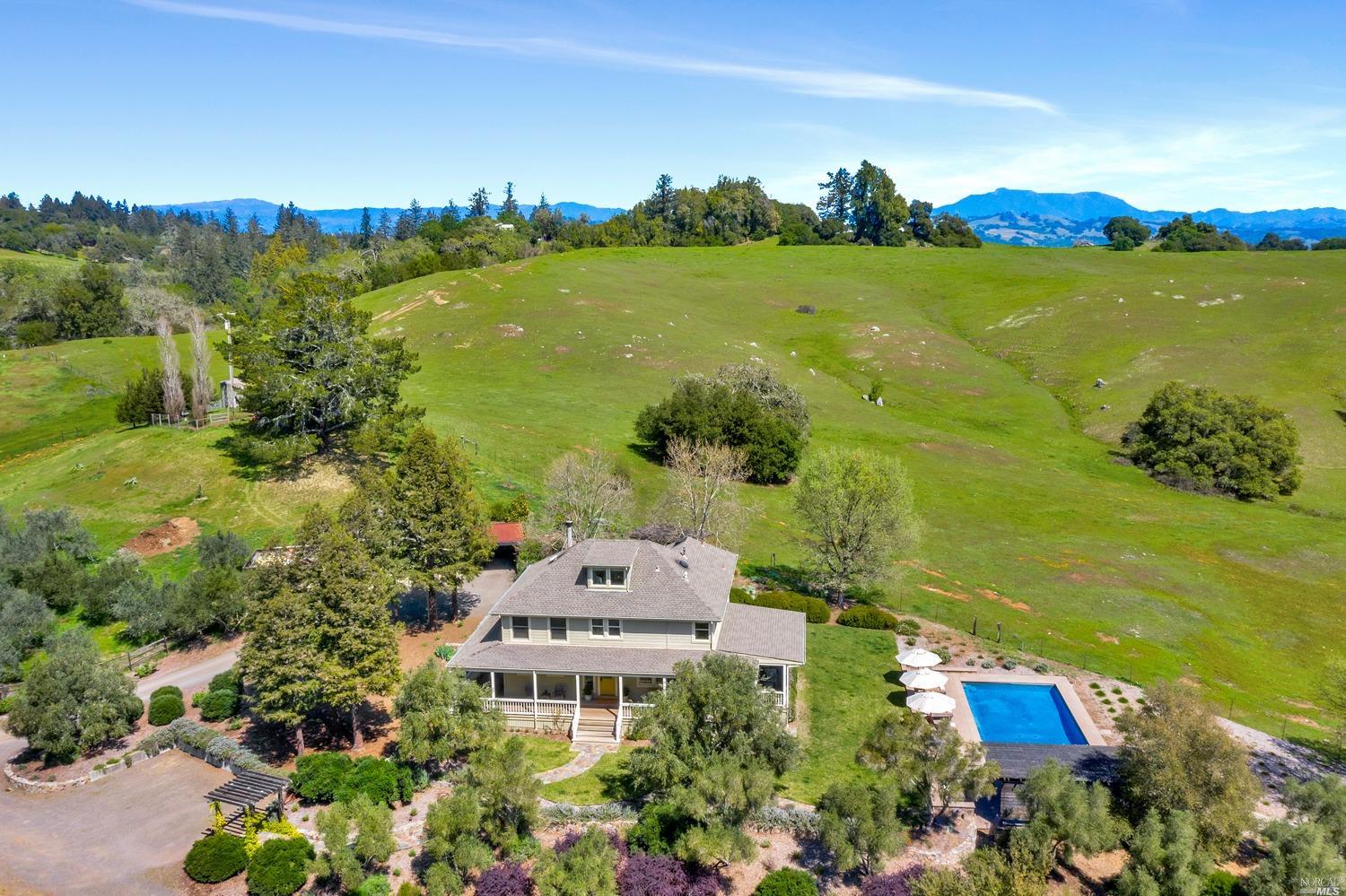 1480 Felta Road Healdsburg, CA 95448 - Photo 1 of 1 a view of a city with ocean view