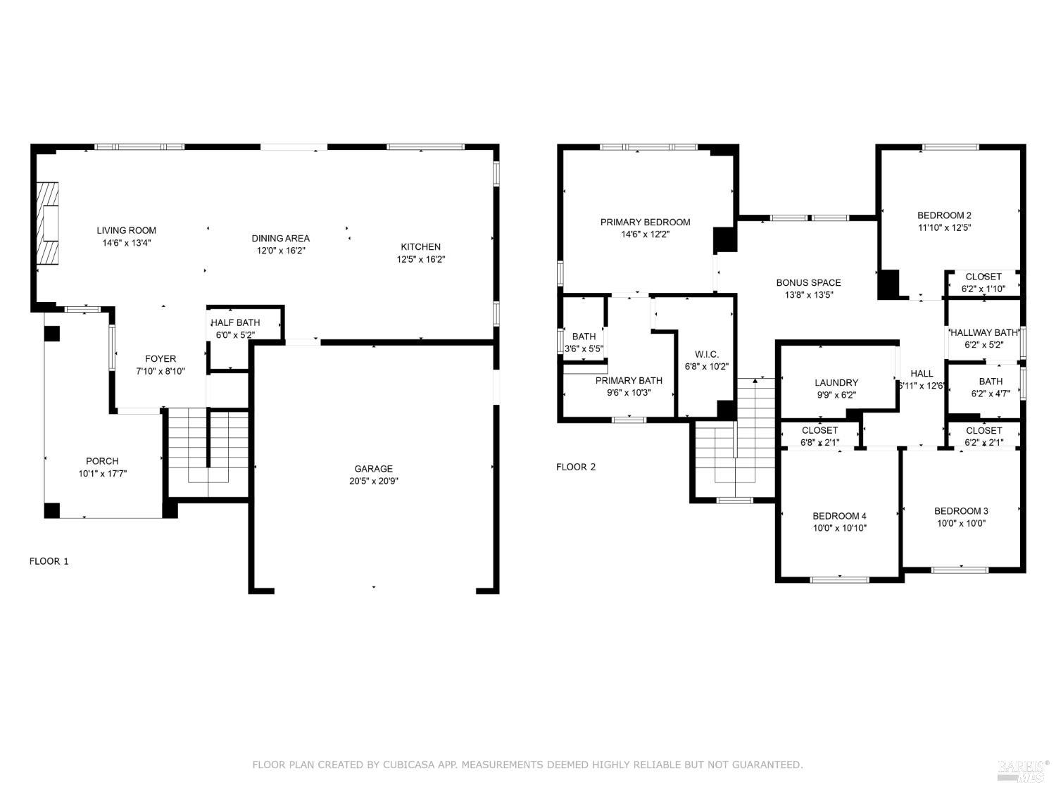 349 Vinterra Court Napa, CA 94559 - Photo 53 of 53 Buyer to verify room dimensions as the floor plan is made by CubiCasa