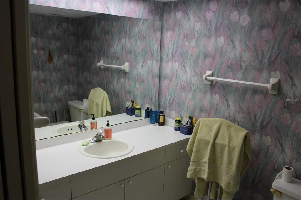 9722 Indian Key Trail, Unit 116 Seminole, FL 33776 - Photo 31 of 65 a bathroom with a sink and a mirror