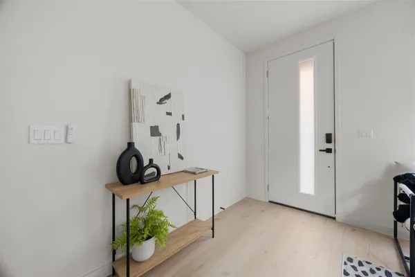 a view of room with washer and dryer