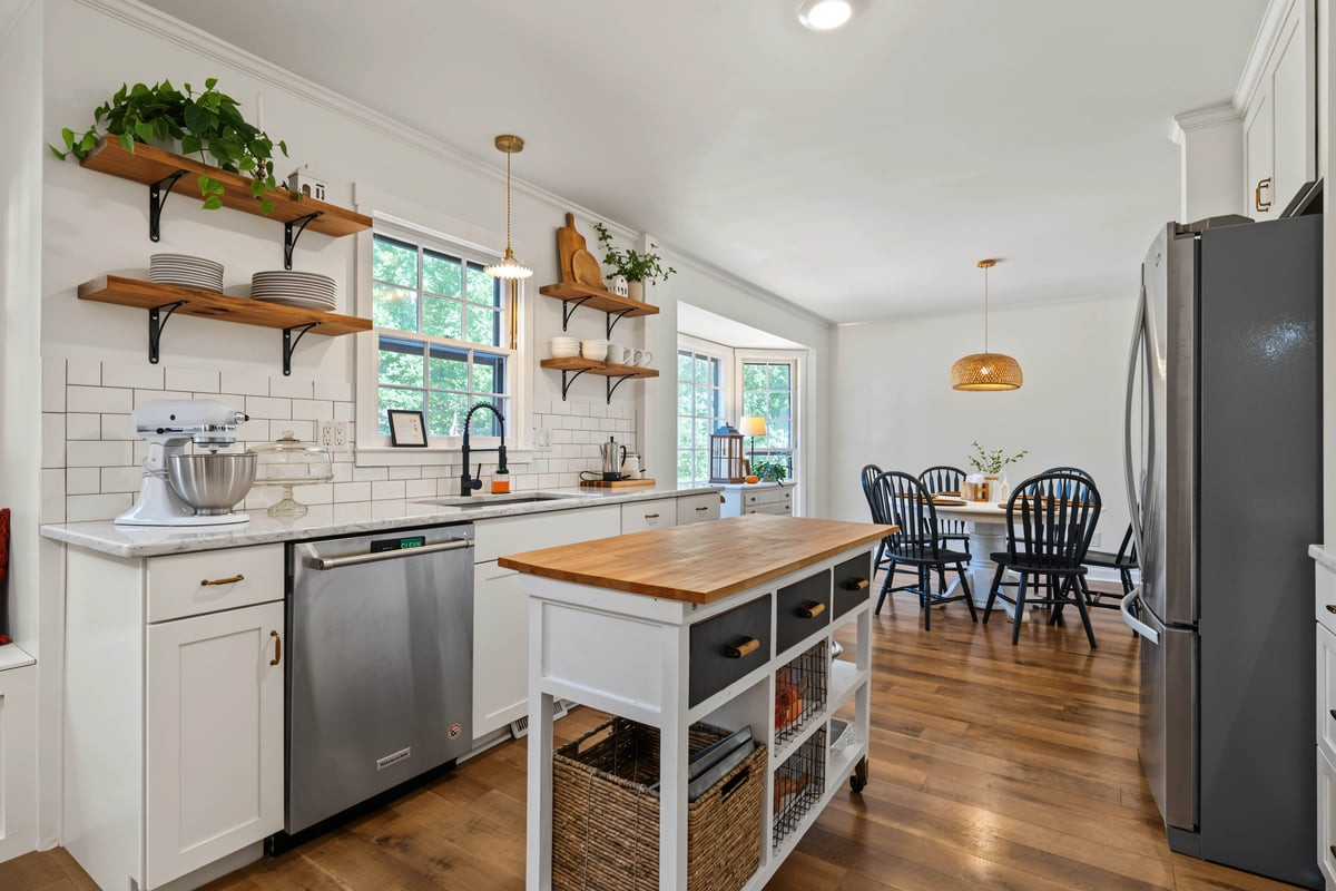 8312 Druids Lane Raleigh, NC 27613 - Photo 2 of 23 Bright White Kitchen