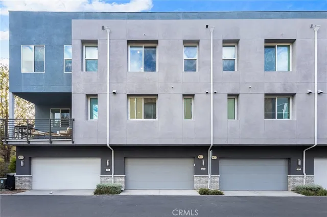 a view of a street with building