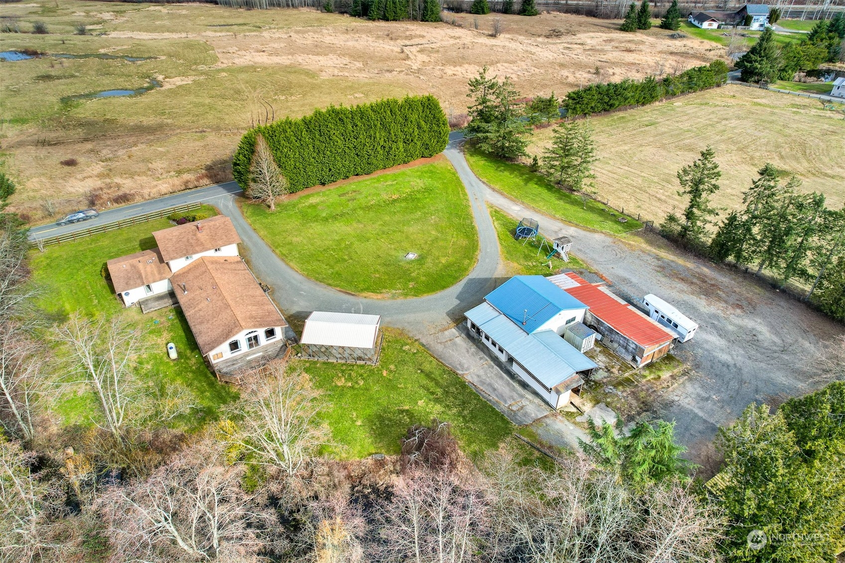 3941 Loomis Trail Road Blaine, WA 98230 - Photo 40 of 40 a view of a swimming pool with a yard