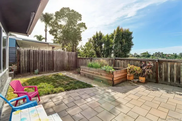 a view of outdoor space with seating