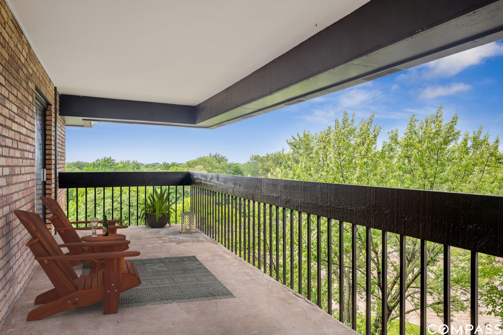 3801 Mission Hills Road, Unit 510 Northbrook, IL 60062 - Photo 16 of 21 a balcony with chairs