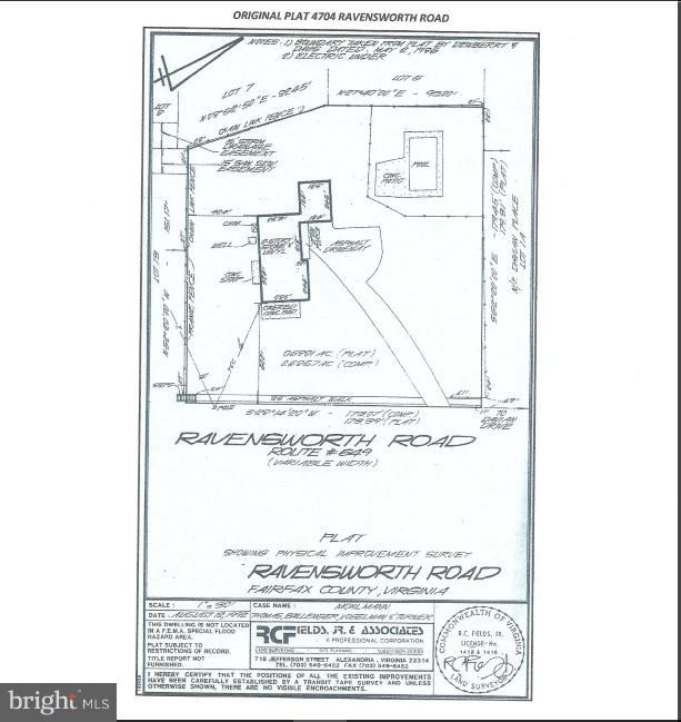 4704 Ravensworth Road Annandale, VA 22003 - Photo 29 of 30 Plat